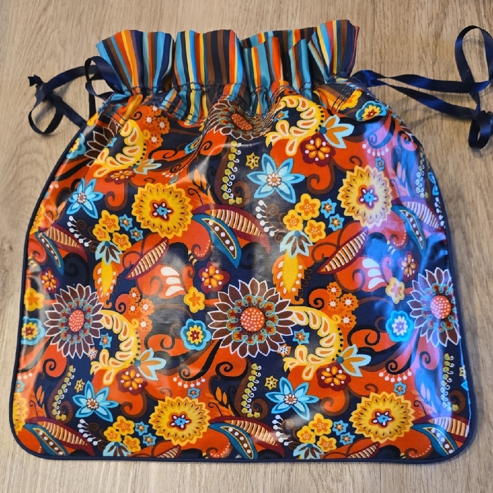 Hadaki Colorful Floral Drawstring Bag